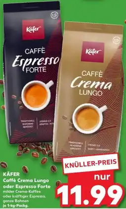 Kaufland KÄFER Caffè Crema Lungo oder Espresso Forte Angebot