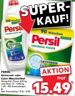 Kaufland PERSIL Universal- oder Color-Waschmittel Angebot
