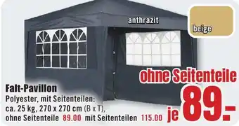 B1 Discount Baumarkt Falt-Pavillon Angebot