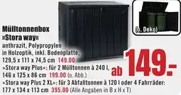 B1 Discount Baumarkt Mülltonnenbox Stora way Angebot