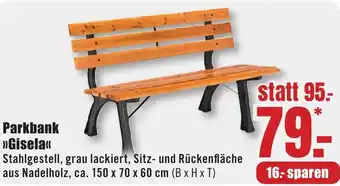 B1 Discount Baumarkt Parkbank Gisela Angebot