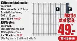 B1 Discount Baumarkt Doppelstabmatte Angebot