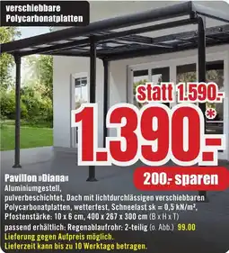 B1 Discount Baumarkt Pavillon Diana Angebot