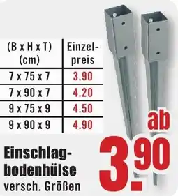 B1 Discount Baumarkt Einschlagbodenhülse Angebot