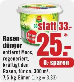 B1 Discount Baumarkt Rasendünger Angebot