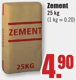 B1 Discount Baumarkt Zement Angebot