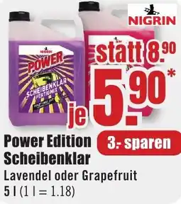 B1 Discount Baumarkt NIGRIN Power Edition Scheibenklar Angebot