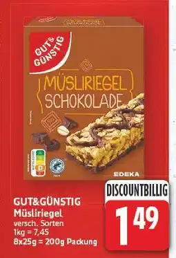 E-Center Gut&günstig müsliriegel Angebot