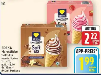 E-Center Edeka herzstücke soft-eis Angebot