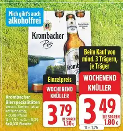 E-Center Krombacher pils Angebot
