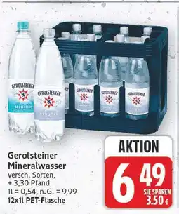 E-Center Gerolsteiner mineralwasser Angebot