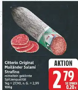 E-Center Citterio mailänder salami strafino Angebot