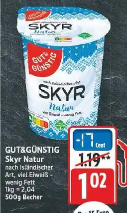E-Center Gut&günstig skyr natur Angebot
