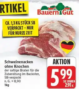 E-Center Bauern gut schweinenacken ohne knochen Angebot