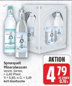 E-Center Spreequell mineralwasser Angebot