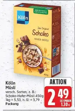 E-Center Kölln schoko-hafer-müsli Angebot