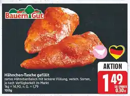 E-Center Bauern gut hähnchen-tasche gefüllt Angebot