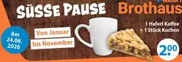 V Markt 1 haferl kaffee + 1 stück kuchen Angebot