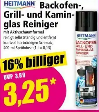 Norma HEITMANN Backofen-, Grill- und Kamin- glas Reiniger 400ml Angebot