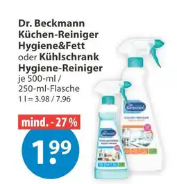 V Markt Dr. beckmann küchen-reiniger hygiene&fett oder kühlschrank hygiene-reiniger Angebot