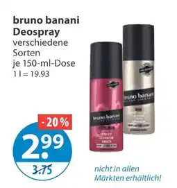 V Markt Bruno banani deospray Angebot