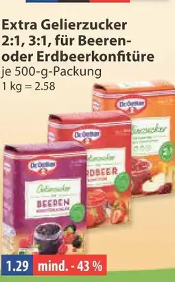 V Markt Dr. oetker extra gelierzucker 2:1 Angebot