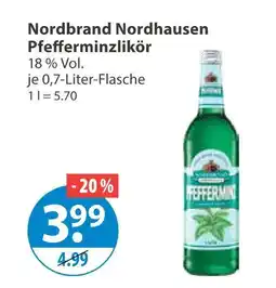 V Markt Nordbrand nordhausen pfefferminzlikör Angebot