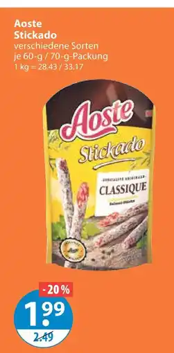 V Markt Aoste stickado Angebot