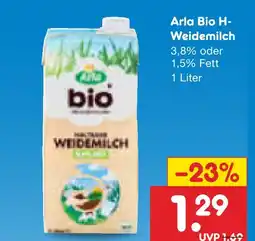 Netto Marken-Discount Arla bio h-weidemilch Angebot