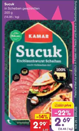 Netto Marken-Discount Kaman sucuk Angebot