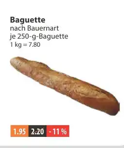 V Markt Baguette nach bauernart Angebot