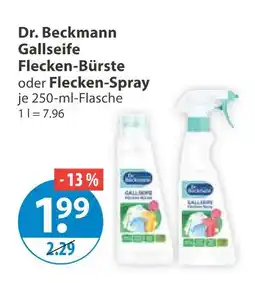 V Markt Dr. beckmann gallseife flecken-bürste oder flecken-spray Angebot
