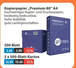 V Markt Go copy premium 80 a4 kopierpapier Angebot