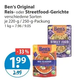 V Markt Ben's original reis Angebot