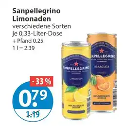 V Markt Sanpellegrino limonaden Angebot