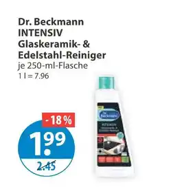 V Markt Dr. beckmann intensiv glaskeramik- & edelstahl-reiniger Angebot