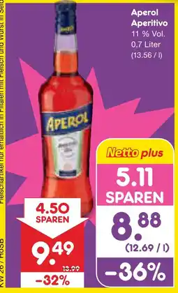 Netto Marken-Discount Aperol aperitivo Angebot