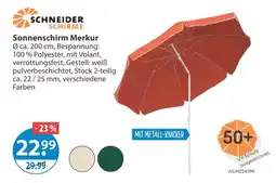 V Markt Schneider schirme sonnenschirm merkur Angebot