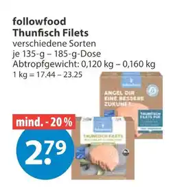 V Markt Followfood thunfisch filets Angebot