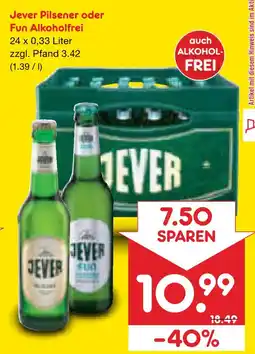 Netto Marken-Discount Jever pilsener oder fun alkoholfrei Angebot