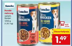 Netto Marken-Discount Sancho hundenahrung Angebot