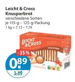 V Markt Leicht & cross knusperbrot Angebot
