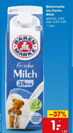 Netto Marken-Discount Bärenmarke die frische milch Angebot