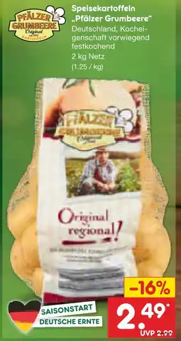 Netto Marken-Discount Speisekartoffeln „pfälzer grumbeere“ Angebot