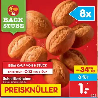 Netto Marken-Discount Backstube schnittbrötchen Angebot