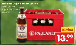 Netto Marken-Discount Paulaner original münchner hell Angebot
