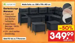Netto Marken-Discount Juskys gartenlounge manacor Angebot