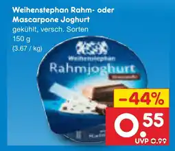 Netto Marken-Discount Weihenstephan rahm joghurt Angebot