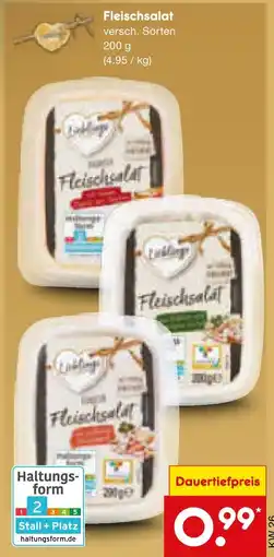 Netto Marken-Discount Fleischsalat Angebot