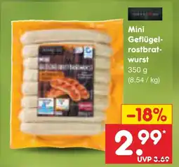 Netto Marken-Discount Mini geflügelrostbratwurst Angebot